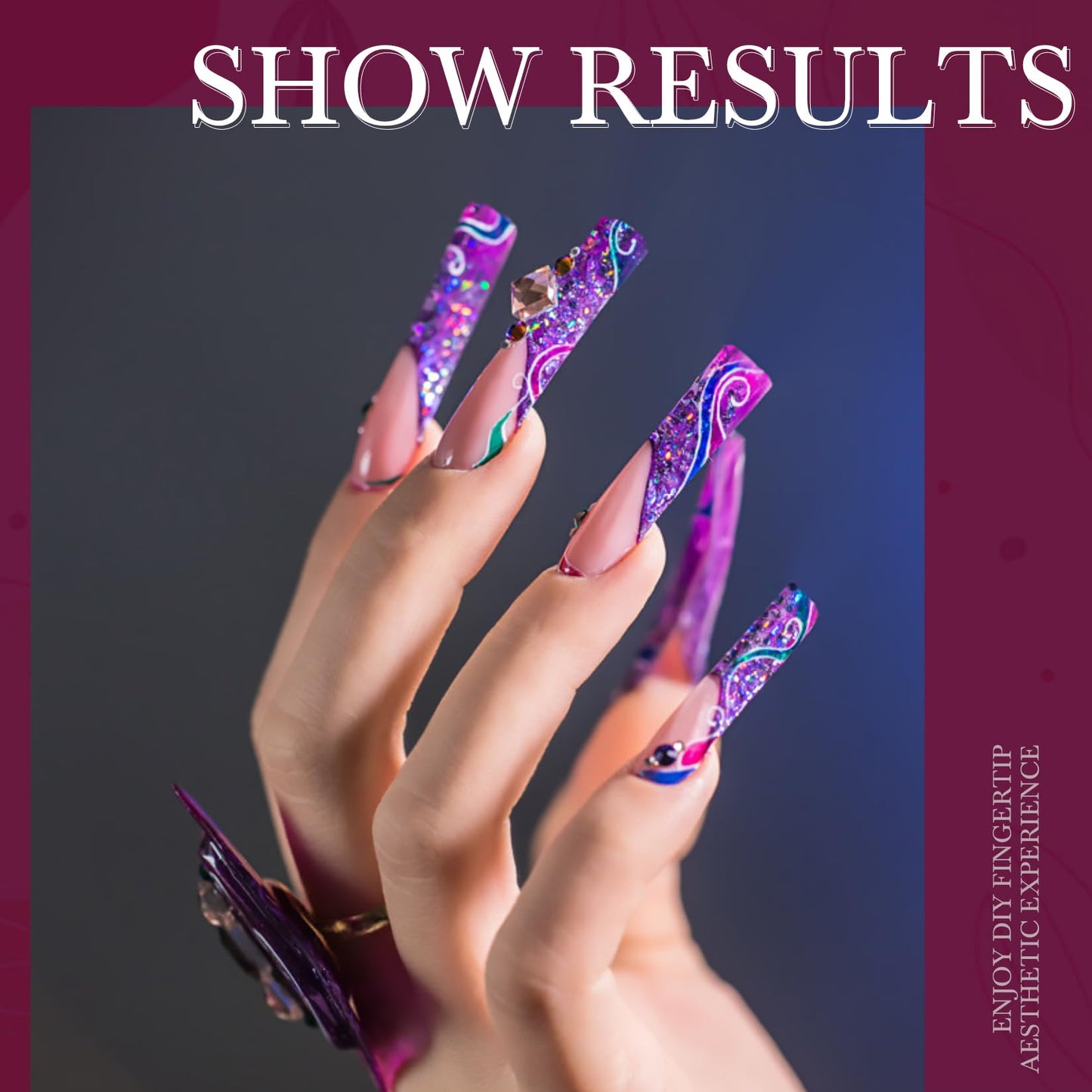 Clear XXXL Tapered Square Nail Tips Extra Long Half Cover